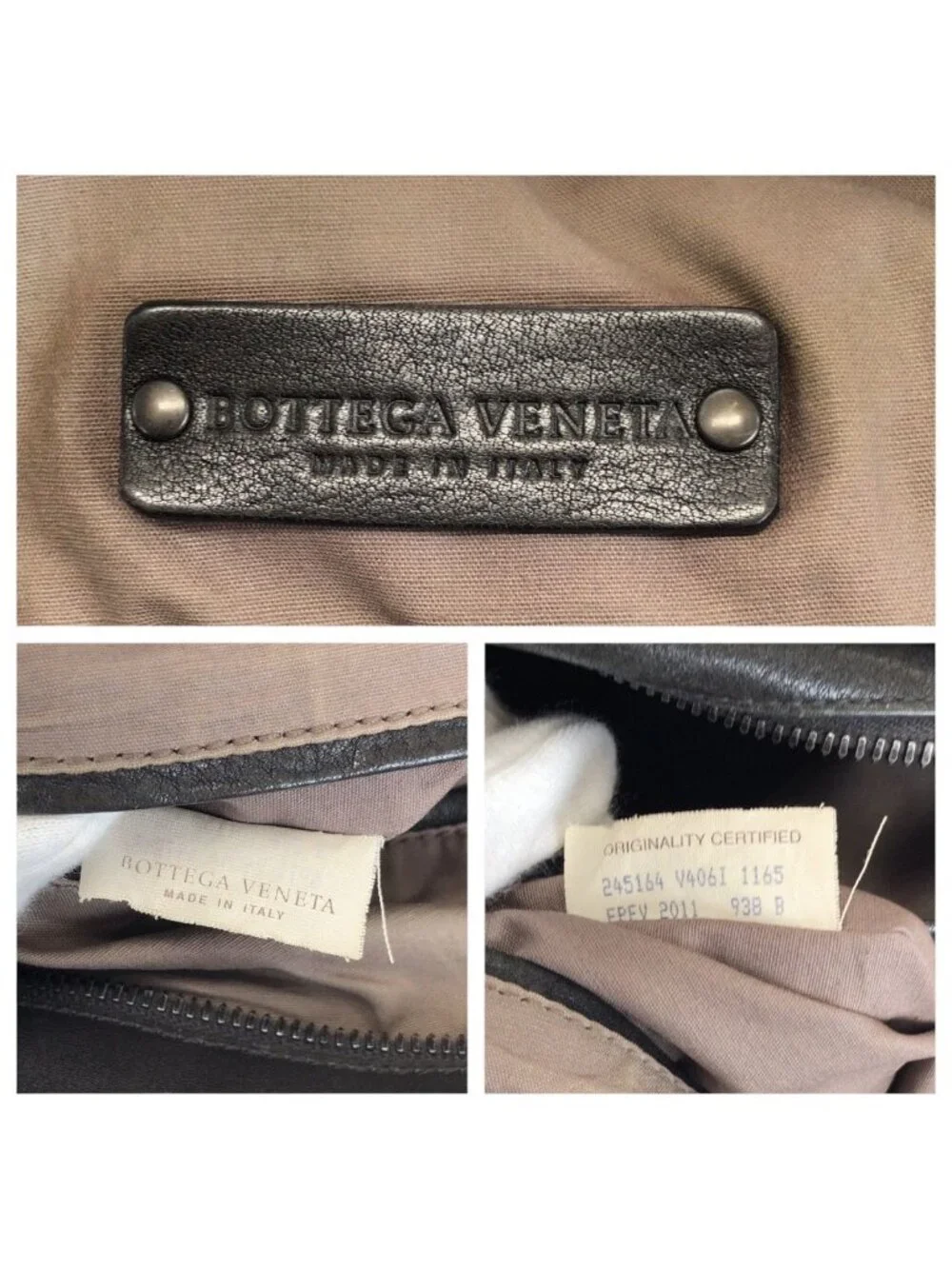Bottega Veneta Intrecciato Black Gunmetal Leather Business Briefcase
